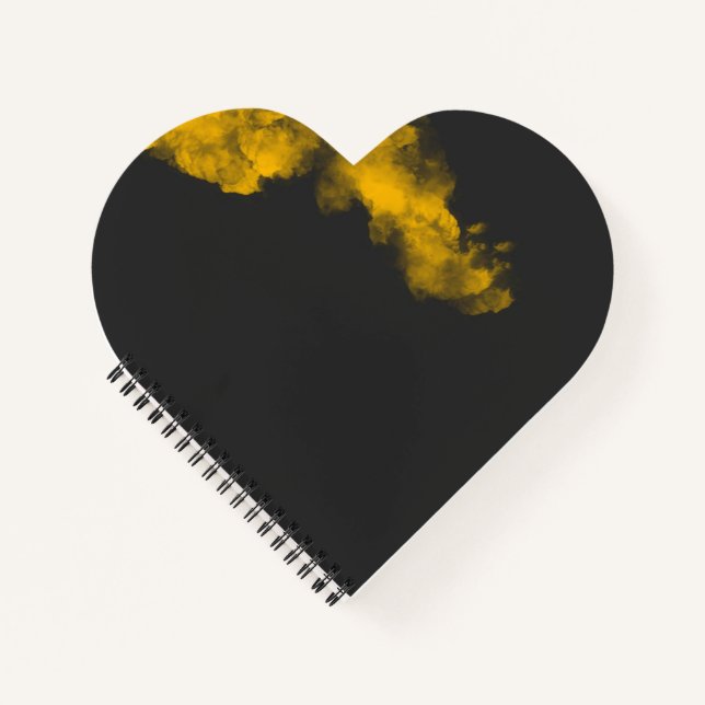 Textured Yellow Notebook - Unique Background (Front)