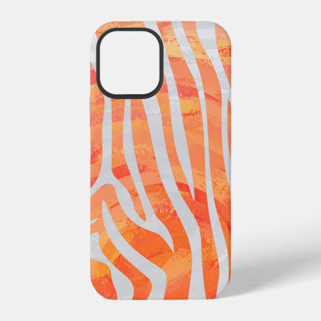 Textured Zebra Pattern iPhone Case (Back)