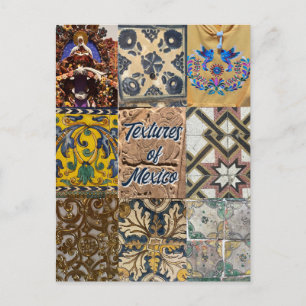 Textures of Mexico City Travel Postcard