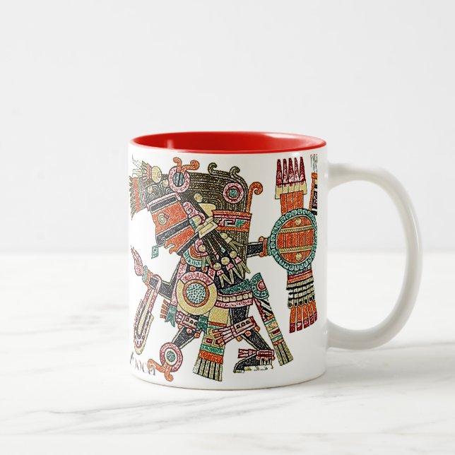 Tezcatlipoca - Smoking Mirrors Two-Tone Coffee Mug (Right)
