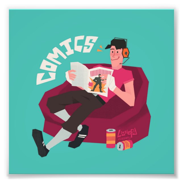 Tf2 Scout comics small art print (Front)