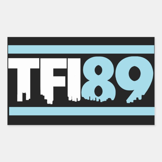 TFI89 Carolina Blue Sticker (Front)