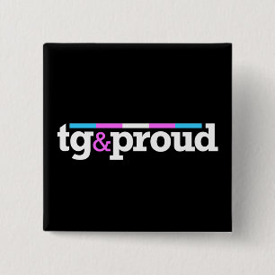 Tg&proud Black Button