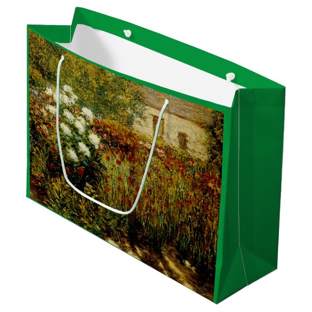 TGarden at Giverny Large Gift Bag (Front Angled)