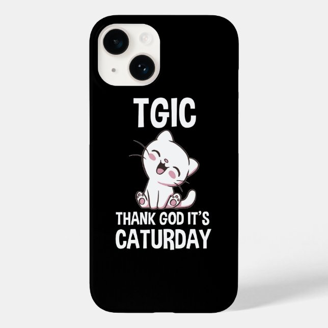 TGIC Thank God It's Caturday Case-Mate iPhone Case (Back)