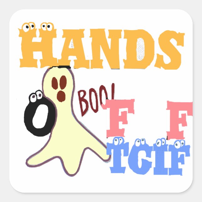 TGIF fRIDAY COLORS.png Square Sticker (Front)