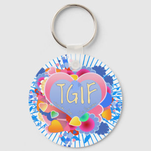 TGIF KEY RING