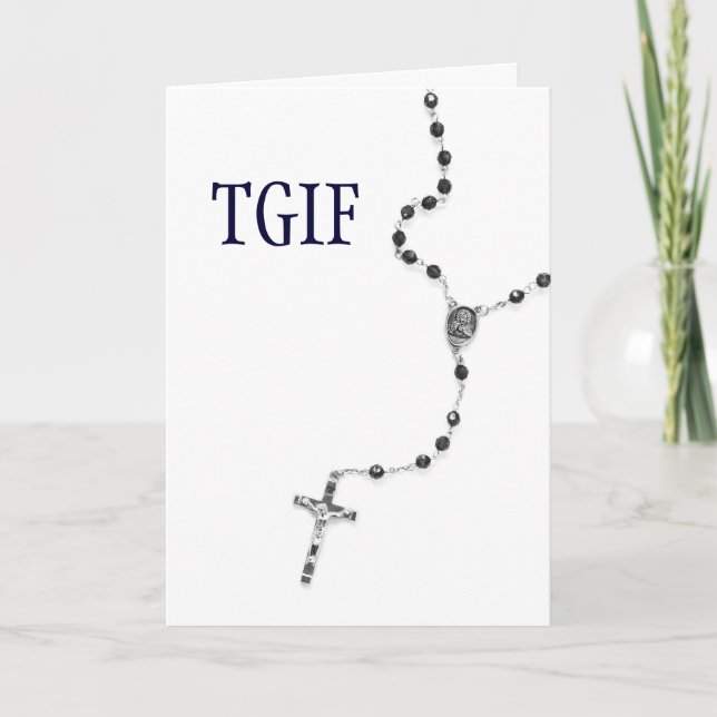 TGIF Rosary Card (Front)