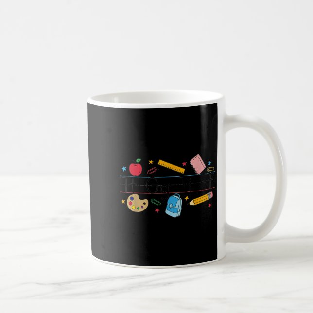 Tgif Teacher Alphabet Kindergarten Teacher Appreci Coffee Mug (Right)