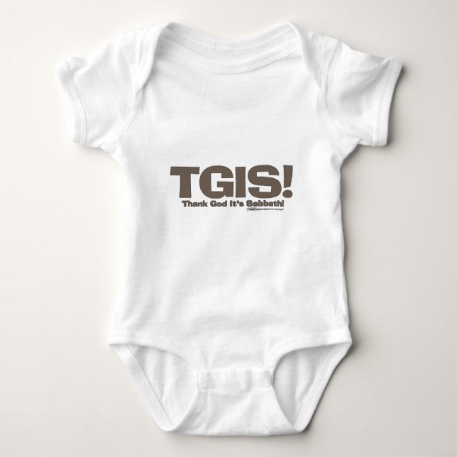 TGIS Sabbath design Baby Bodysuit (Front)