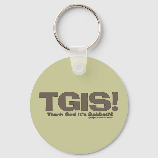 TGIS Sabbath design Key Ring (Front)
