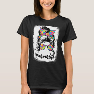 Th Autistic Autism Awareness Mum Life  Women Mum T T-Shirt