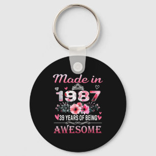 &#; th Birthday Made In 1987 &#;  Years Of Being A Key Ring