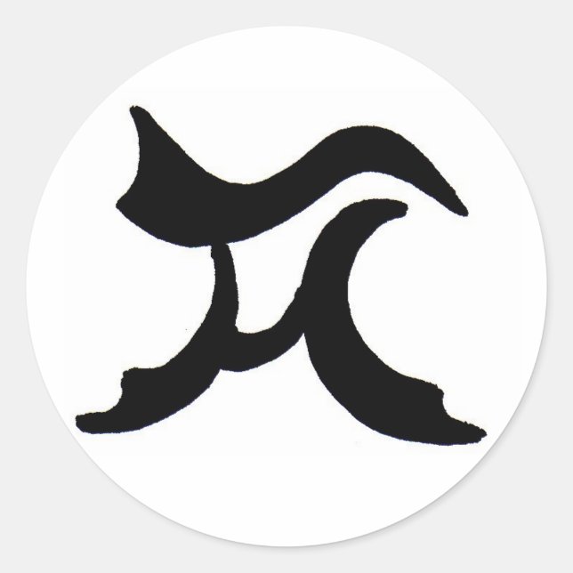 TH CLASSIC ROUND STICKER (Front)