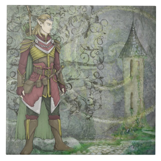 Th Elven Wanderer Returns Ceramic Tile (Front)