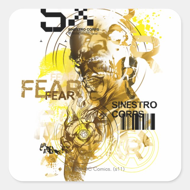 Thaal Sinestro 11 Square Sticker (Front)