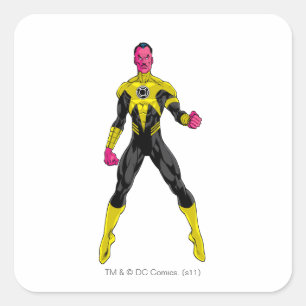 Thaal Sinestro 4 Square Sticker