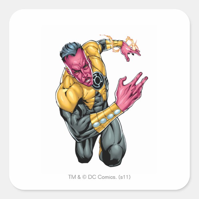 Thaal Sinestro 8 Square Sticker (Front)