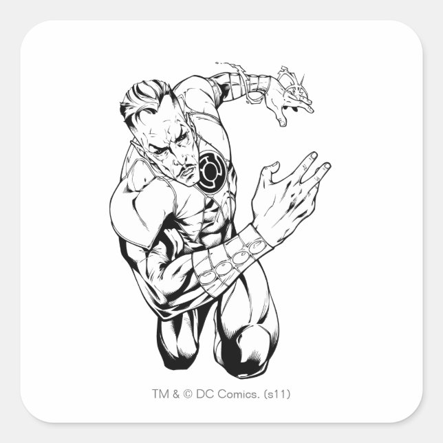 Thaal Sinestro 9 Square Sticker (Front)