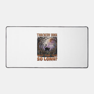 Thackery Binx Black Cat Halloween Graveyard Bats_1 Desk Mat