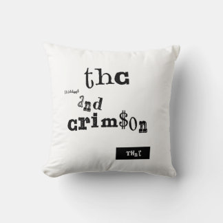 thaddeus & crimson cushion