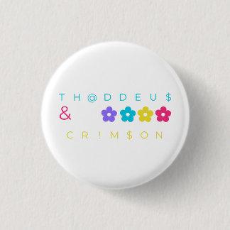 thaddeus & crimson $THCBand Designer Merch 3 Cm Round Badge