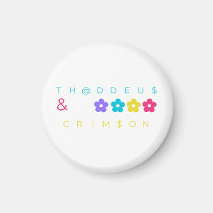thaddeus & crimson $THCBand Designer Merch Magnet