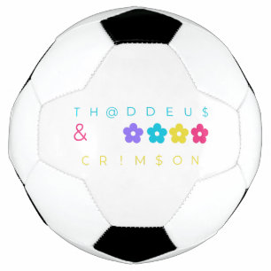 thaddeus & crimson $THCBand Designer Merch Soccer Ball