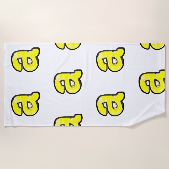 Thaddeus & Crimson/THCBand's THCA "a" Beach Towel (Front)
