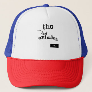 thaddeus & crimson trucker hat