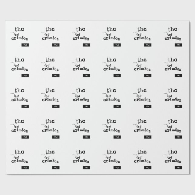 thaddeus & crimson wrapping paper (Flat)