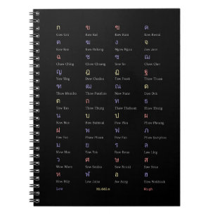 Thai Alphabet Consonant Class Notebook