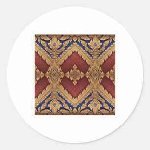 Thai Art Sticker9 Classic Round Sticker