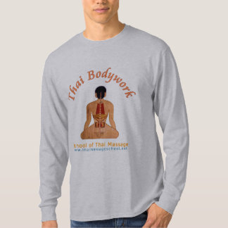 Thai Bodywork Stone Green long sleeved T-shirt