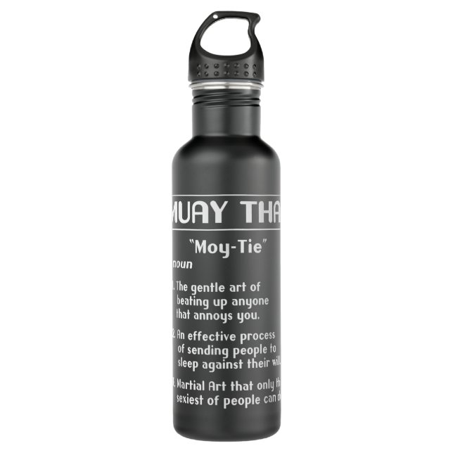 Thai Boxing Definition Muay Thai Funny 279 710 Ml Water Bottle (Front)