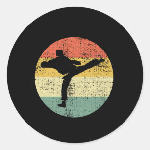 Thai Boxing Kickboxing Mma Fighters Muay Thai _1 Classic Round Sticker