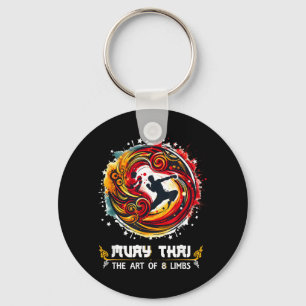 Thai Boxing MMA Kickboxing Thailand Eight Limbs Key Ring
