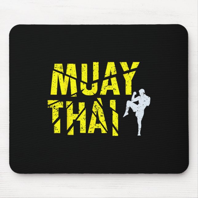Thai Boxing - Muay Thai Boxer Kickboxing  Mouse Pad (Front)