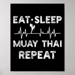 Thai Boxing Muay Thai Kickboxing Poster