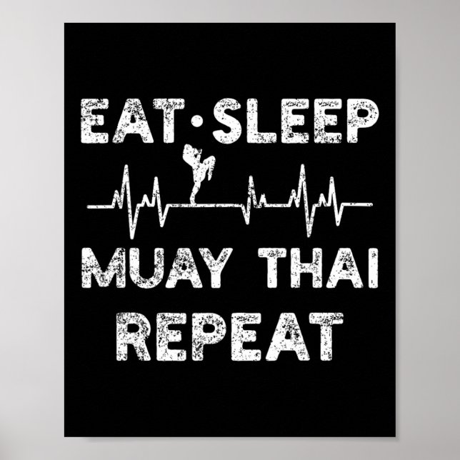 Thai Boxing Muay Thai Kickboxing  Poster (Front)