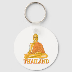 Thai Buddha Key Ring