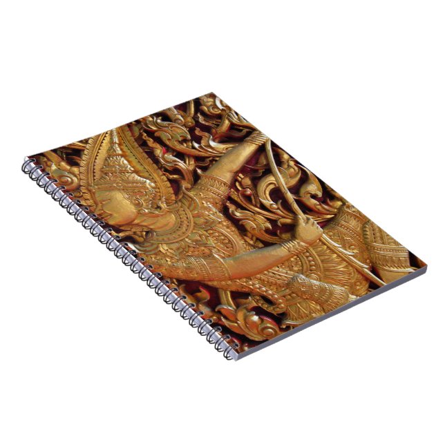 Thai Buddhist Temple Detail Notebook (Right Side)