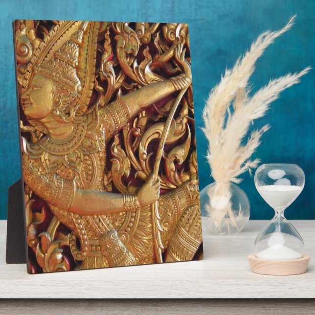 Thai Buddhist Temple Detail Plaque (Side)