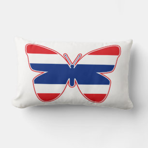 Thai Butterfly Flag Lumbar Cushion