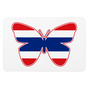 Thai Butterfly Flag Magnet