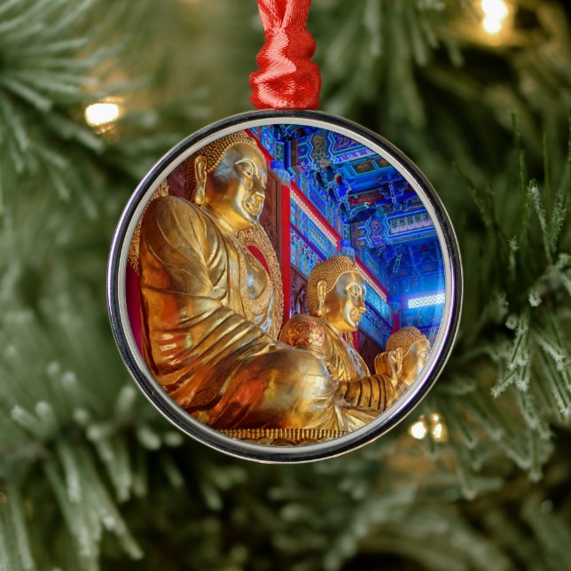 Thai China Buddha Image statue Metal Ornament (Tree)