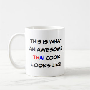 thai cook, awesome coffee mug