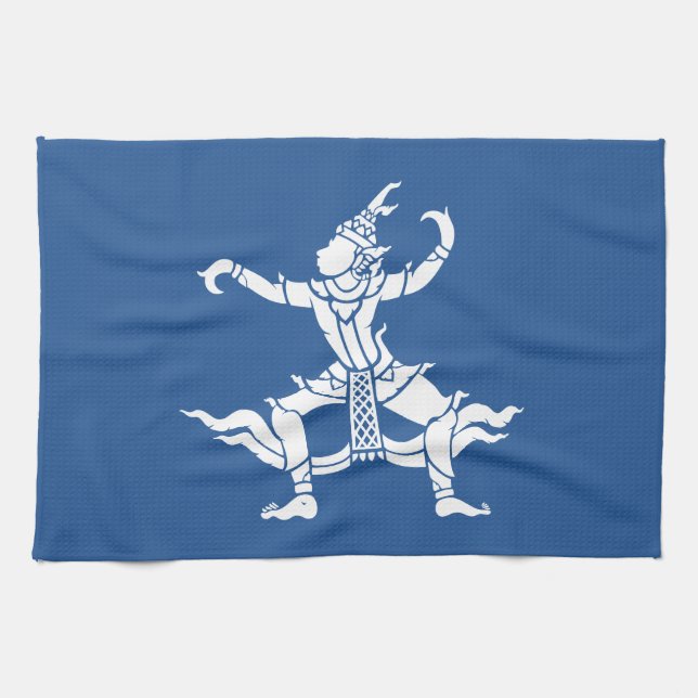 Thai Dancer ⚠ Thailand Sign ⚠ Tea Towel (Horizontal)