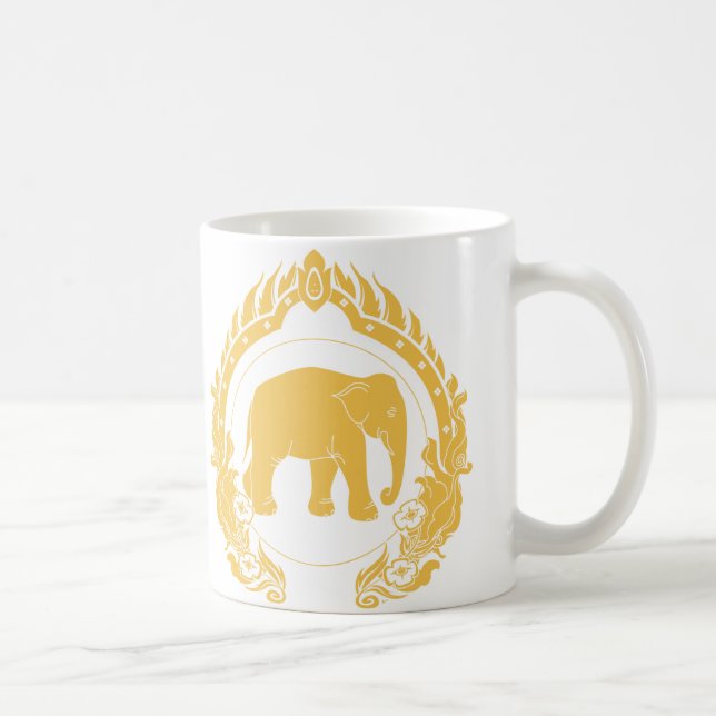 Thai Elephant Coffee Mug (Right)
