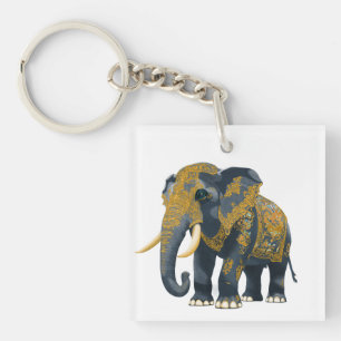 Thai Elephant style Key Ring